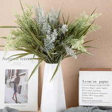 Load image into Gallery viewer, Artificial Flowers Flocked Plastic Lavender Bundle Fake Plants Wedding Bouquet Indoor Outdoor Home Kitchen Office Table