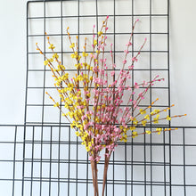 Load image into Gallery viewer, Winter Jasmine Artificial Flowers Silk Flowers Bouquet Artificial Dried Flowers for Wedding Decor Fake Flores