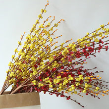 Load image into Gallery viewer, Winter Jasmine Artificial Flowers Silk Flowers Bouquet Artificial Dried Flowers for Wedding Decor Fake Flores