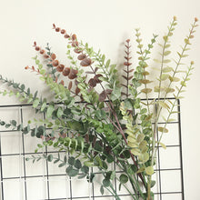 Load image into Gallery viewer, 1Pc Artificial Green Leaves Plants DIY Bridal Bouquet Fake Flowers For Home Garden Party Wedding Flower Decorations