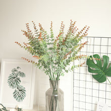 Load image into Gallery viewer, 1Pc Artificial Green Leaves Plants DIY Bridal Bouquet Fake Flowers For Home Garden Party Wedding Flower Decorations