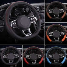 Load image into Gallery viewer, D Shape Car Steering Wheel Cover Non-slip Volant Braid Steering Wheel Funda Volante Auto