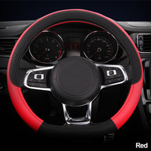Load image into Gallery viewer, D Shape Car Steering Wheel Cover Non-slip Volant Braid Steering Wheel Funda Volante Auto