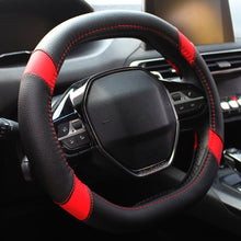 Load image into Gallery viewer, 34cm Car Steering Wheel Cover Leather Non-slip Steering Wheel Cover For Peugeot 3008 4008 5008 for Four Seasons