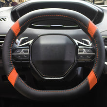 Load image into Gallery viewer, 34cm Car Steering Wheel Cover Leather Non-slip Steering Wheel Cover For Peugeot 3008 4008 5008 for Four Seasons