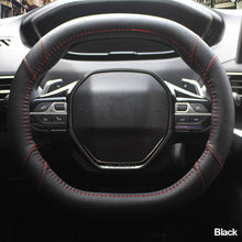 Load image into Gallery viewer, 34cm Car Steering Wheel Cover Leather Non-slip Steering Wheel Cover For Peugeot 3008 4008 5008 for Four Seasons