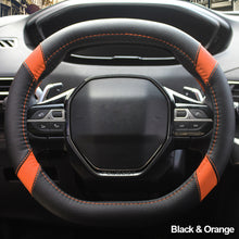 Load image into Gallery viewer, 34cm Car Steering Wheel Cover Leather Non-slip Steering Wheel Cover For Peugeot 3008 4008 5008 for Four Seasons