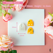 Load image into Gallery viewer, Geometric Polymer Clay Earring Cutter Cutting Mold DIY French Earrings Jewelry Pendant Embossing Making Tool