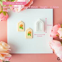 Load image into Gallery viewer, Geometric Polymer Clay Earring Cutter Cutting Mold DIY French Earrings Jewelry Pendant Embossing Making Tool