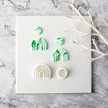 Load image into Gallery viewer, Geometric Polymer Clay Earring Cutter Cutting Mold DIY French Earrings Jewelry Pendant Embossing Making Tool