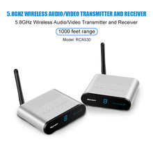 Load image into Gallery viewer, MEASY AV530 5.8GHZ 8 Channel 300m/1000FT Wireless Audio Video AV SD TV Sender Transmitter & Receiver