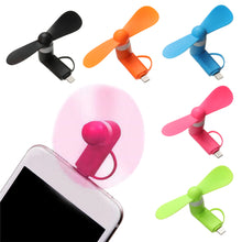 Load image into Gallery viewer, Portable Phone Fan 2 in 1 Type-C Small Mini Fan for Mobile Phone