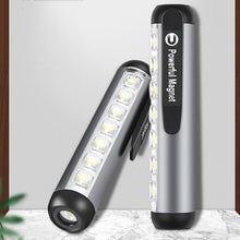 Load image into Gallery viewer, Mini LED Flashlight XPE + COB Lamp Beads Ultra Bright Torch With Clip Magnet Work Light Waterproof USB Rechargeable Flashlight