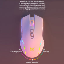 Load image into Gallery viewer, CW905 Cute Pink Wireless Gaming Mouse RGB Marquee Rechargeable Desktop Computer Notebook Mouse