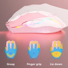 Load image into Gallery viewer, CW905 Cute Pink Wireless Gaming Mouse RGB Marquee Rechargeable Desktop Computer Notebook Mouse