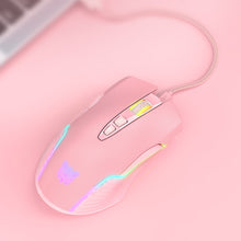 Load image into Gallery viewer, CW905 Cute Pink Wireless Gaming Mouse RGB Marquee Rechargeable Desktop Computer Notebook Mouse
