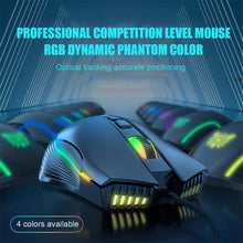Load image into Gallery viewer, CW905 Pink Wired Gaming Mouse 7 Programmable Buttons 6 Levels Adjustable DPI 7 RGB Lighting Modes Ergonomic Mice for PC