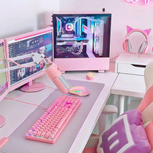 Load image into Gallery viewer, CW905 Pink Wired Gaming Mouse 7 Programmable Buttons 6 Levels Adjustable DPI 7 RGB Lighting Modes Ergonomic Mice for PC