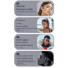 Load image into Gallery viewer, BL03 Bone Conduction Headset Bluetooth-compatible 5.2 Stereo Waterproof Music Sports Earphone Hanging Ear Wireless Headphone