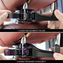 Load image into Gallery viewer, Car Back Seat Hook Hanging Storage Mobile Phone Holder Lazy Bracket Rear Seat Phone Headrest Bracket