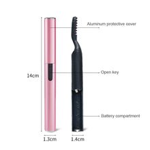 Load image into Gallery viewer, Electric Eyelash Curler Portable Constant Temperature Electric Heated Eyelash Curler Lasting Shaping Eyelash Tool