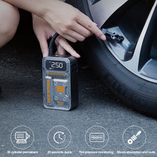 Load image into Gallery viewer, 4000mAh 150psi Car Air Compressor Electric Air Pump Tire Inflatable Pump Mechanical Industrial Wireless/Wired Car Tyre Inflator