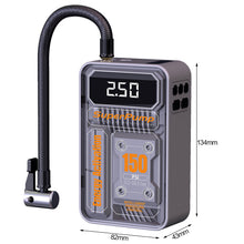 Load image into Gallery viewer, 4000mAh 150psi Car Air Compressor Electric Air Pump Tire Inflatable Pump Mechanical Industrial Wireless/Wired Car Tyre Inflator
