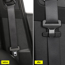 Load image into Gallery viewer, 2Pcs Universal Car Safety Belt Protection Clips Seat Belt Clamp Buckle Adjustment Lock Fastener Plastic Black