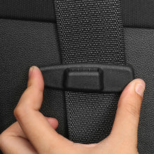 Load image into Gallery viewer, 2Pcs Universal Car Safety Belt Protection Clips Seat Belt Clamp Buckle Adjustment Lock Fastener Plastic Black