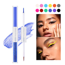 Load image into Gallery viewer, 12 Colors Double Head Dual-use Eyeliner Colorful Smooth Eyeliner Liquid Pen Waterproof Long Lasting Eyeliner Pen Makeup Cosmetics