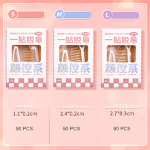 Load image into Gallery viewer, 90pcs Simulated Invisible Lace Eyelid Stickers Natural Durable Self-adhesive Double Eyelid Stickers Makeup Tools