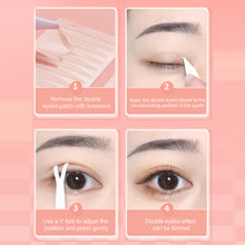 Load image into Gallery viewer, 90pcs Simulated Invisible Lace Eyelid Stickers Natural Durable Self-adhesive Double Eyelid Stickers Makeup Tools