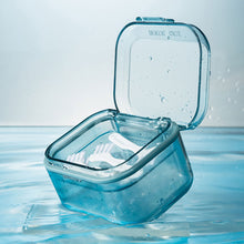 Load image into Gallery viewer, Multi-function Dental Braces Storage Box Orthodontic Denture Retainer Soaking Container Partial Teeth Cleaning Case