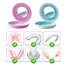 Load image into Gallery viewer, Ventilated Mirror Dental Sleeve Box Orthodontic Retainer Invisible Portable Dental Sleeve Box Dental Braces Storage Box