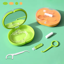 Load image into Gallery viewer, Two Layers Dental Brace Storage Large Capacity Orthodontic Retainer Storage Box Waterproof Breath Soaking Privacy Protection