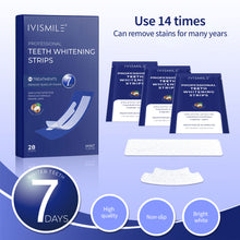 Load image into Gallery viewer, 14pairs 3D Gel Teeth Whitening Strips White Tooth Dental Kit Oral Hygiene Care Sticker False Teeth Veneers Dentist Whiten Gel