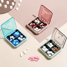 Load image into Gallery viewer, 4 Grids Portable Pill Box Organizer Medicine Tablet Organizer Container Drug Travel Divider Portable Tool Storage Case
