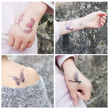 Load image into Gallery viewer, Cartoon Butterfly Temporary Wings Waterproof Tattoo Sticker for Fashion Women Girls Body Finger Art Flowers Tattoo Sticker