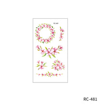 Load image into Gallery viewer, Maple Leaves Temporary Wings Waterproof Rose Flower Women Tattoo Sticker Girls Body Finger Art Flowers Tattoo Sticker