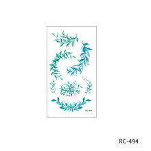 Load image into Gallery viewer, Maple Leaves Temporary Wings Waterproof Rose Flower Women Tattoo Sticker Girls Body Finger Art Flowers Tattoo Sticker