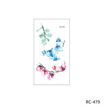 Load image into Gallery viewer, Maple Leaves Temporary Wings Waterproof Rose Flower Women Tattoo Sticker Girls Body Finger Art Flowers Tattoo Sticker