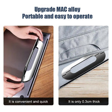 Load image into Gallery viewer, Zinc Alloy Laptop Stand Notebook Support Foldable Desk Holder Stand For Macbook Laptop iPad Tablet Portable Cooling Base Bracket