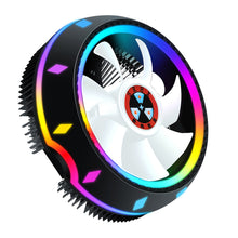 Load image into Gallery viewer, Silent RGB LED Air CPU Cooler Fan Desktop Computer Heatsink Radiato Colorful Cooling for Intel 115X AMD 10x10x2.5cm
