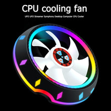 Load image into Gallery viewer, Silent RGB LED Air CPU Cooler Fan Desktop Computer Heatsink Radiato Colorful Cooling for Intel 115X AMD 10x10x2.5cm