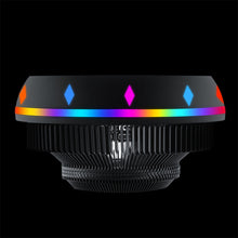 Load image into Gallery viewer, Silent RGB LED Air CPU Cooler Fan Desktop Computer Heatsink Radiato Colorful Cooling for Intel 115X AMD 10x10x2.5cm