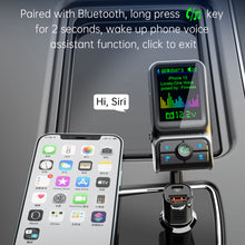 Load image into Gallery viewer, 1.77 Inch Color Screen Car Bluetooth Support Qc3.0 And Pd Fast Charging Eq Audio Adjustment Player With Rod Bc85