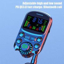 Load image into Gallery viewer, PD Fast Charge Bluetooth Hands-free Car Charger FM Transmitter Car MP3 Player Cigarette Lighter U Disk Card BC86