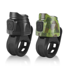 Load image into Gallery viewer, 6 Modes USB Rechargeable Bicycle Electric Bell Horn Handlebar MTB Road Cycling Anti-theft Alarm Horn Motorcycle Bike Accessories