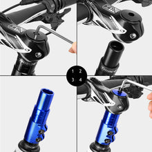 Load image into Gallery viewer, Alloy Bicycle Handlebar Extender Bike Stem Increased MTB Bike Fork Stem Rise Up Extension Adapter Bicycle Parts Accessories