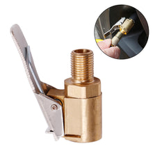Load image into Gallery viewer, Car Tire Air Chuck Inflator Pump Valve Connector Clip-on Adapter Car Brass 8mm Tyre Wheel Valve For Inflatable Pump